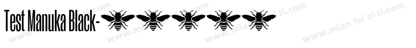 Test Manuka Black字体转换